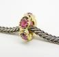 Preview: Five Petals Spacer Granat spark gold - The Palace of Amber
